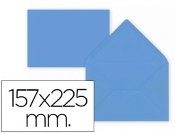 9 sobres Liderpapel 1157x225mm. offset 80g/m² color azul oscuro